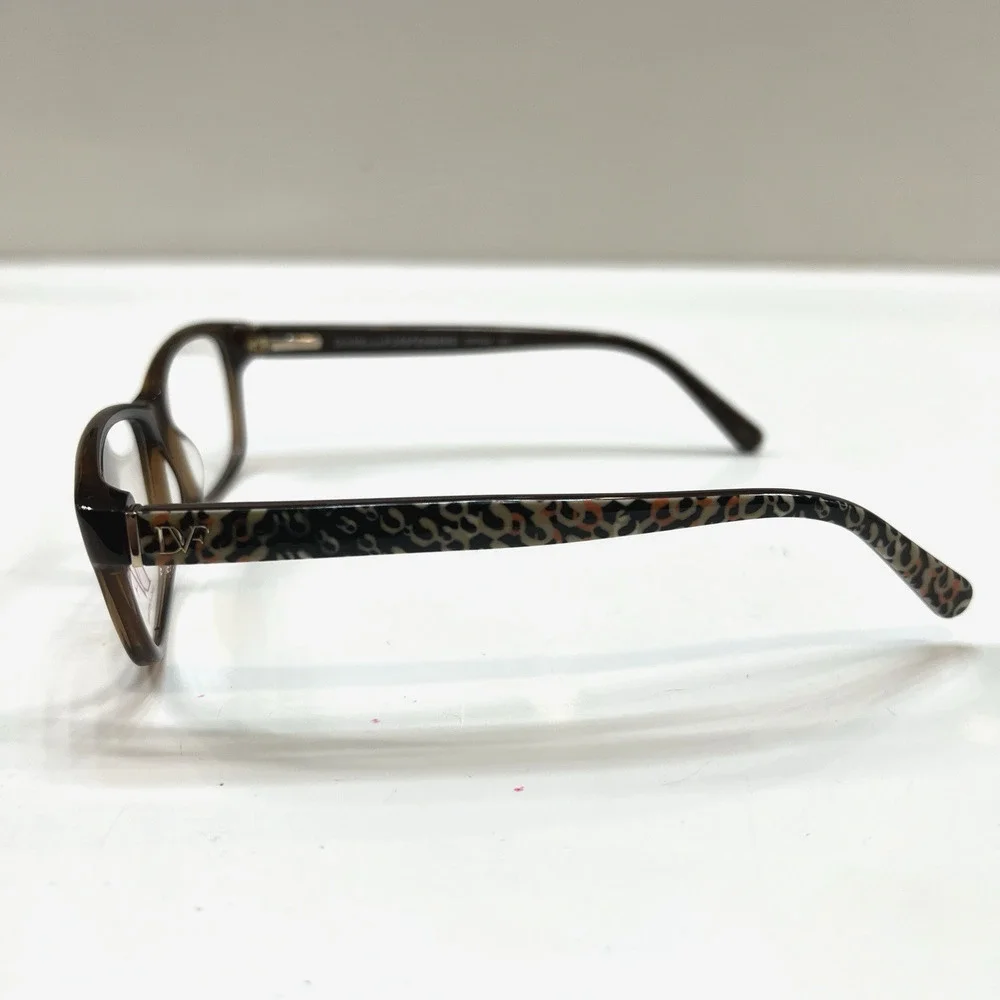 NEW Diane von Furstenberg 5054 201 Translucent Brown Eyeglasses Frames 50-15-135